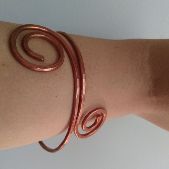 Copper Upper Arm Cuff - Picture 2 of 3